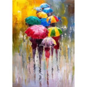 Tableau sur toile parapluie 30x45 cm - Fabriqué en France