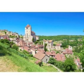 Tableau sur toile parc naturel des causses du quercy 65x97 cm - Fabriqué en France