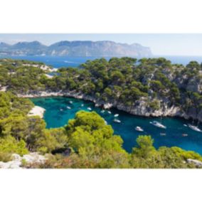 Tableau sur toile paysage de cassis 30x45 cm - Fabriqué en France