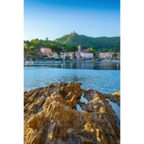 Tableau sur toile petit port de collioure 30x45 cm - Fabriqué en France