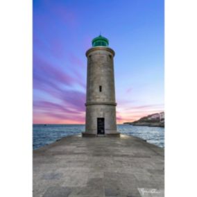 Tableau sur toile phare de cassis 65x97 cm - Fabriqué en France