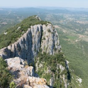 Tableau sur toile pic saint-loup 65x65 cm - Fabriqué en France