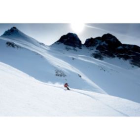 Tableau sur toile piste de ski 65x97 cm - Fabriqué en France