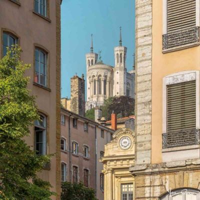 Tableau sur toile place ennemond fousseret lyon 65x65 cm Fabriqué en France