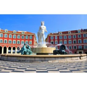 Tableau sur toile place masséna de nice 45x65 cm - Fabriqué en France