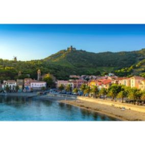 Tableau sur toile plage de collioure 45x65 cm - Fabriqué en France