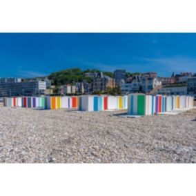 Tableau sur toile plage du havre 65x97 cm - Fabriqué en France