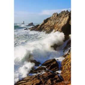 Tableau sur toile pointe du raz 45x65 cm - Fabriqué en France