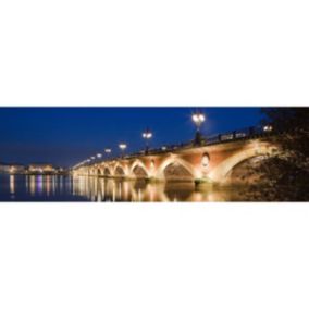 Tableau sur toile pont de bordeaux 45x135 cm - Fabriqué en France