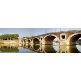 Tableau sur toile pont neuf toulouse 30x97 cm - Fabriqué en France