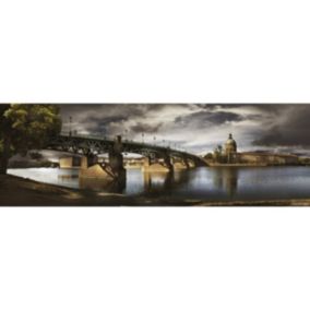 Tableau sur toile pont saint-pierre toulouse 30x97 cm - Fabriqué en France