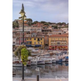 Tableau sur toile port de cassis 45x65 cm - Fabriqué en France