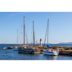 Tableau sur toile port de saint-aunes 30x45 cm - Fabriqué en France