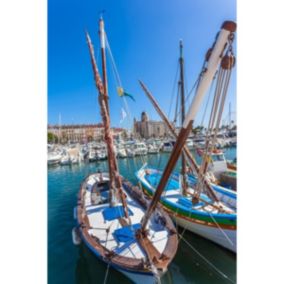 Tableau sur toile port saint-raphaël 30x45 cm - Fabriqué en France