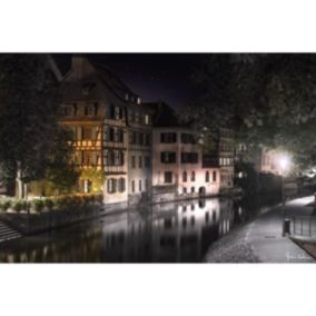 Tableau sur toile quai petite france à strasbourg 45x65 cm - Fabriqué en France