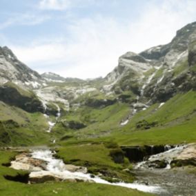 Tableau sur toile rivière cirque de troumouse 65x65 cm - Fabriqué en France