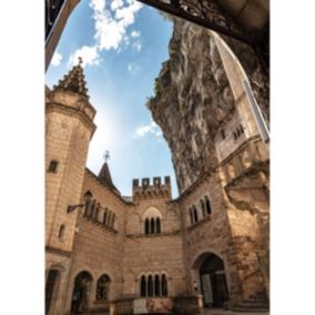 Tableau sur toile rocamadour lot 100x140 cm - Fabriqué en France