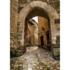 Tableau sur toile rue de carennac 100x140 cm - Fabriqué en France