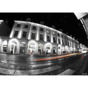 Tableau sur toile rue royale de nuit orléans 45x65 cm - Fabriqué en France