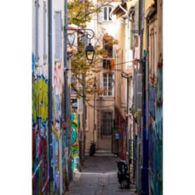 Tableau sur toile ruelle de marseille 30x45 cm - Fabriqué en France