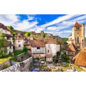 Tableau sur toile saint-cirq 65x97 cm - Fabriqué en France