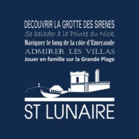 Tableau sur toile saint-lunaire navy 30x30 cm - Fabriqué en France