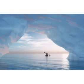 Tableau sur toile seul dans l'artic 30x45 cm - Fabriqué en France