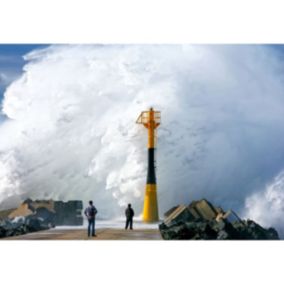 Tableau sur toile tempête à anglet 45x65 cm - Fabriqué en France