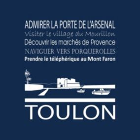 Tableau sur toile toulon navy 30x30 cm - Fabriqué en France