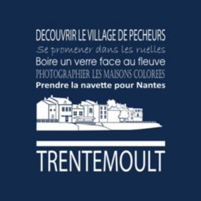 Tableau sur toile trentemoult navy 30x30 cm - Fabriqué en France