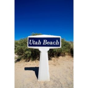 Tableau sur toile utah beach 45x65 cm - Fabriqué en France