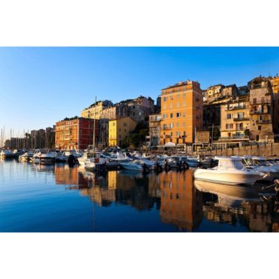 Tableau sur toile ville de bastia 30x45 cm Fabriqué en France