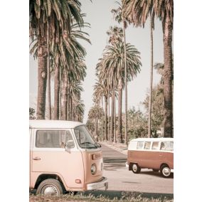 Tableau sur toile vintage vans combis l.55 x H.75 cm Dada Art