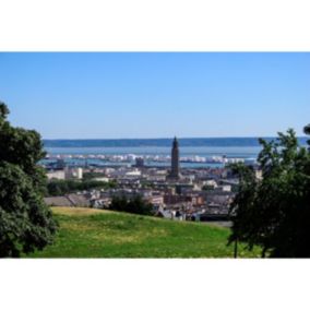 Tableau sur toile vue du havre 65x97 cm - Fabriqué en France