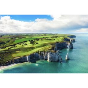 Tableau sur toile vue etretat 65x97 cm - Fabriqué en France