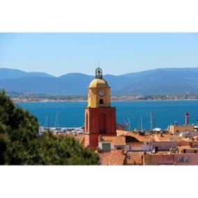 Tableau sur toile vue sur saint-tropez 65x97 cm - Fabriqué en France