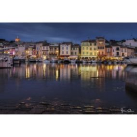 Tableau sur verre cassis nuit 30x45 cm - Fabriqué en France