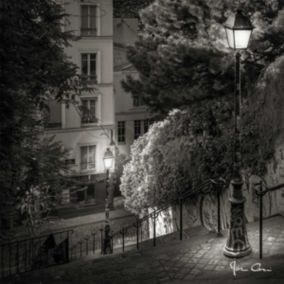 Tableau sur verre montmartre 45x45 cm - Fabriqué en France