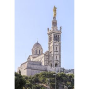 Tableau sur verre notre-dame de la garde 45x65 cm - Fabriqué en France