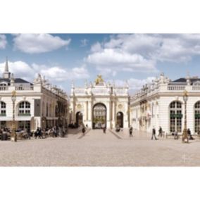 Tableau sur verre synthétique arc héré place stanislas 65x97 cm - Fabriqué en France