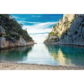 Tableau sur verre synthétique calanque de cassis 65x97 cm - Fabriqué en France