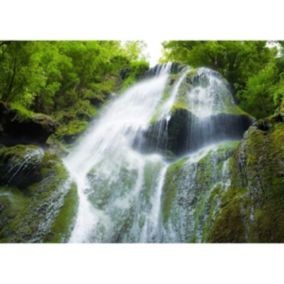 Tableau sur verre synthétique cascade autoire 80x120 cm - Fabriqué en France