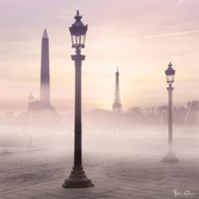 Tableau sur verre synthétique place de la concorde 90x90 cm - Fabriqué en France