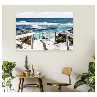 Tableau toile en kit DIRECTION BAIGNADE 140 x 95 cm - Toile textile sans PVC, Made in France par Scenolia