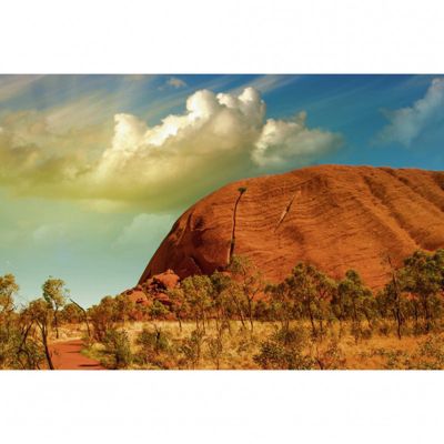 Tableau toile XXL en kit Ayers Rock 90 x 60 cm - Toile textile sans PVC