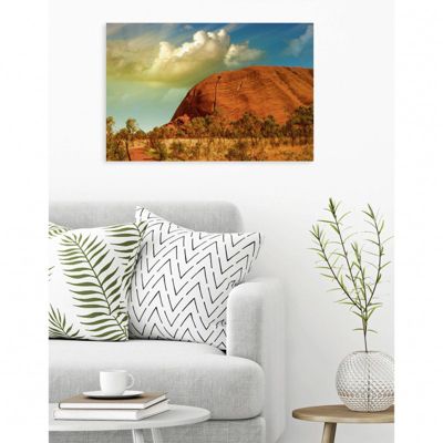 Tableau toile XXL en kit Ayers Rock 90 x 60 cm - Toile textile sans PVC