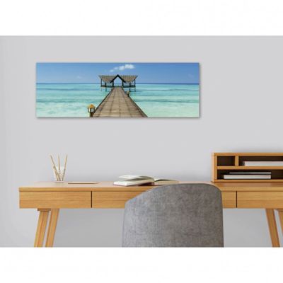Tableau toile XXL en kit Bora Bora 90 x 30 cm - Toile textile sans PVC