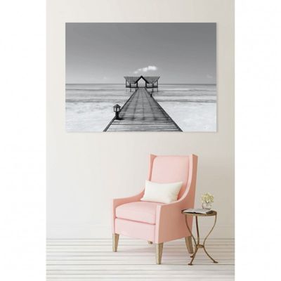 Tableau toile XXL en kit Bora Bora Nb 180 x 130 cm - Toile textile sans PVC