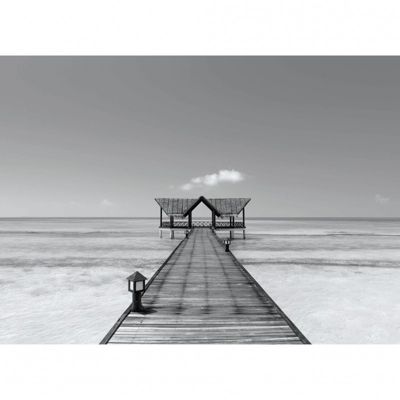 Tableau toile XXL en kit Bora Bora Nb 180 x 130 cm - Toile textile sans PVC