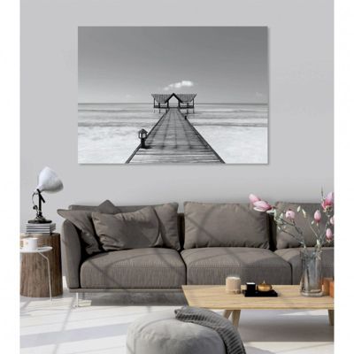Tableau toile XXL en kit Bora Bora Nb 180 x 130 cm - Toile textile sans PVC